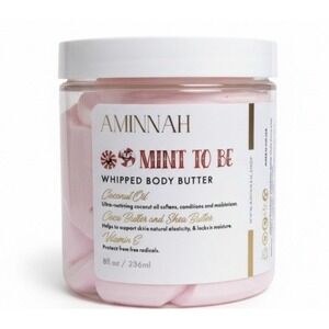 AMINNAH‎ "Mint To Be" Whipped Body Butter – 8oz / 236ml - Clean Beauty